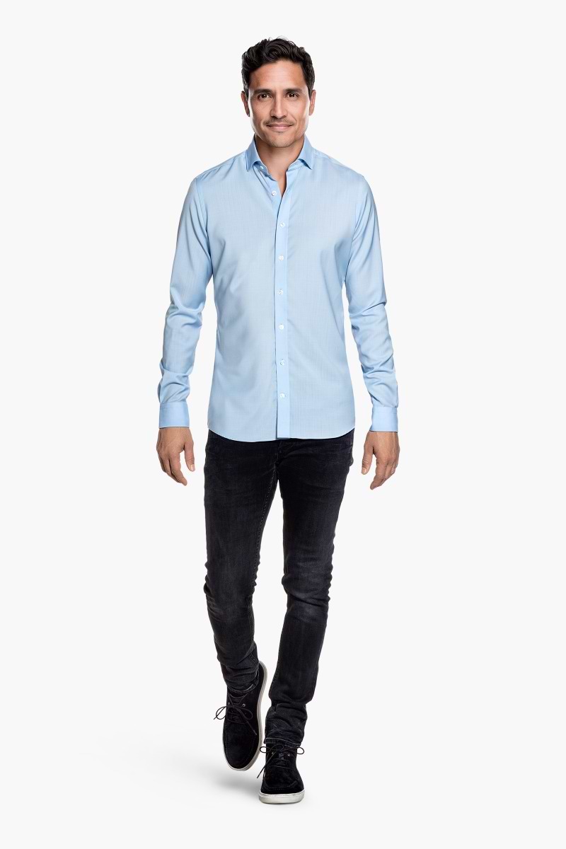Joe Woven Shirt Light Blue