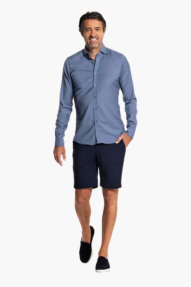 Joe Woven Shirt Light Denim Blue