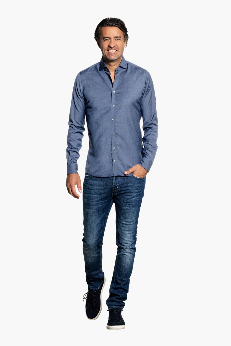 Joe Woven Shirt Light Denim Blue