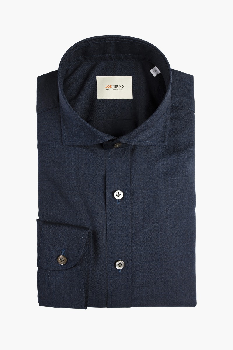 Joe Woven Shirt Navy Blue