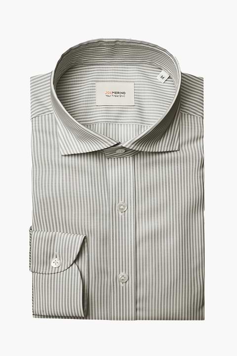 Joe Woven Shirt Stripe Grey - Base Image