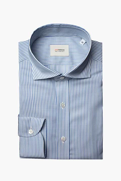 Joe Woven Shirt Stripe Jeans Blue - Base Image