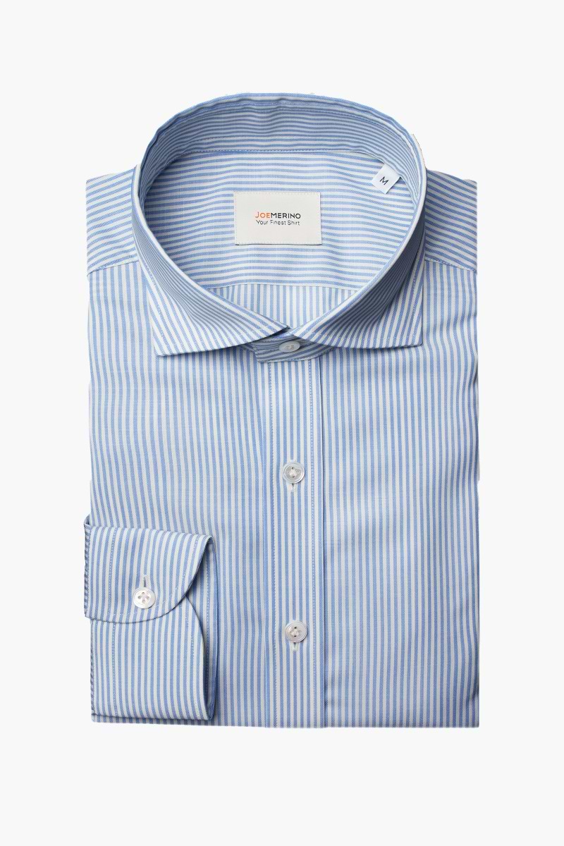 Joe Woven Shirt Stripe Light Blue 