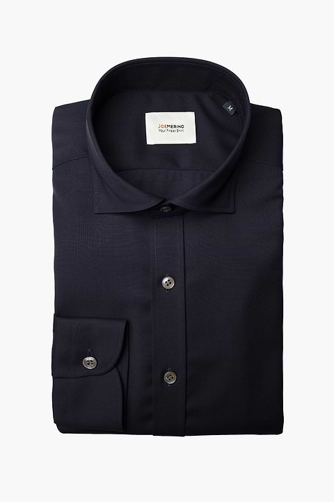 Joe Woven Shirt Very Dark Navy - Base Image