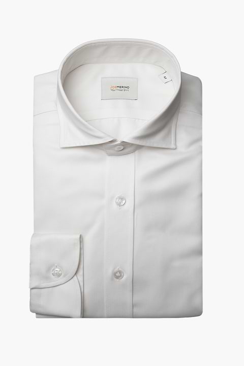 Joe Woven Shirt Wool White - Base Image