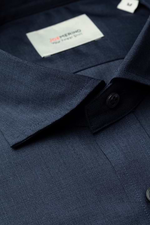Joe Woven Shirt Indigo Blue - Base Image