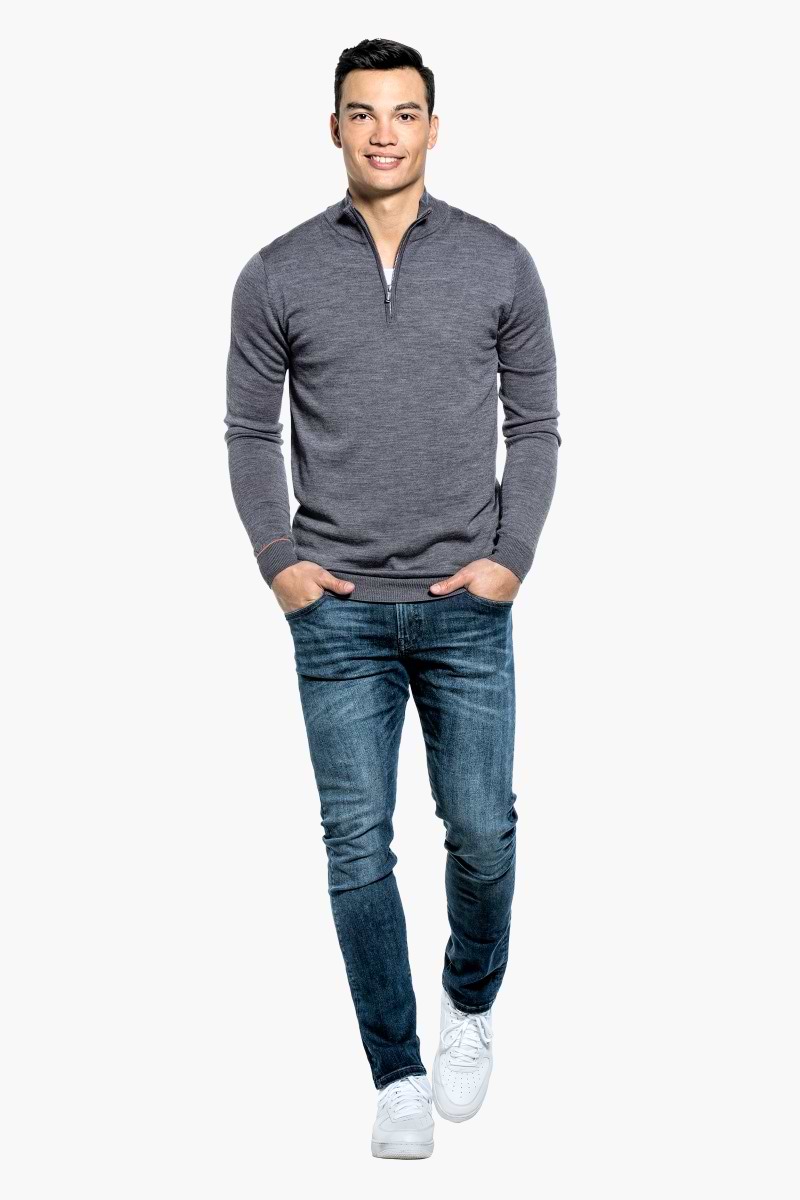 Joe Zip Extra Long Harvard Grey