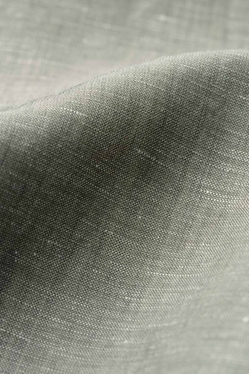 Wool Linen Shirt Kaki Green