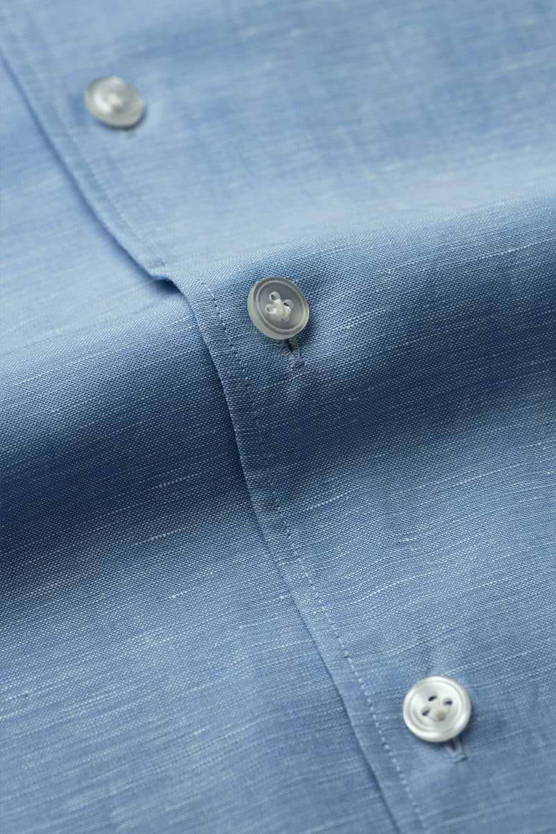 Wool Linen Shirt Sky Blue