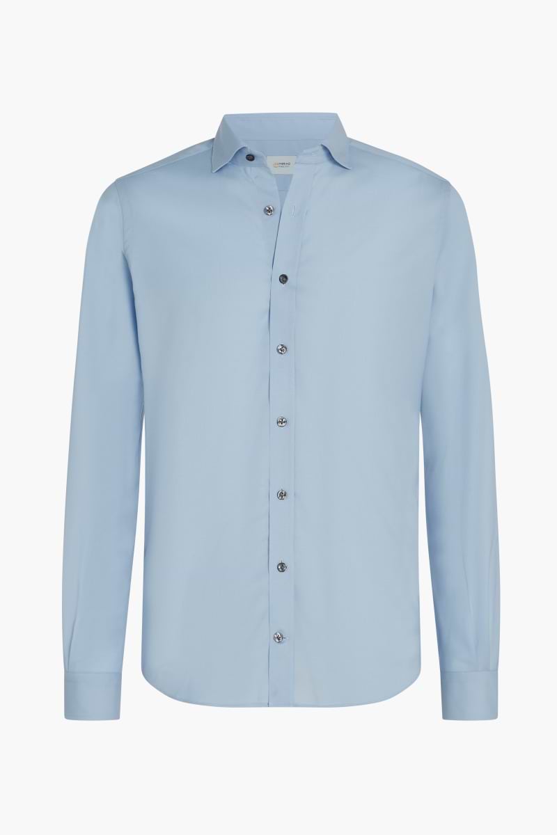 grey blue dress shirt Women's Modern Fit Dress Shirt in Blue Print L