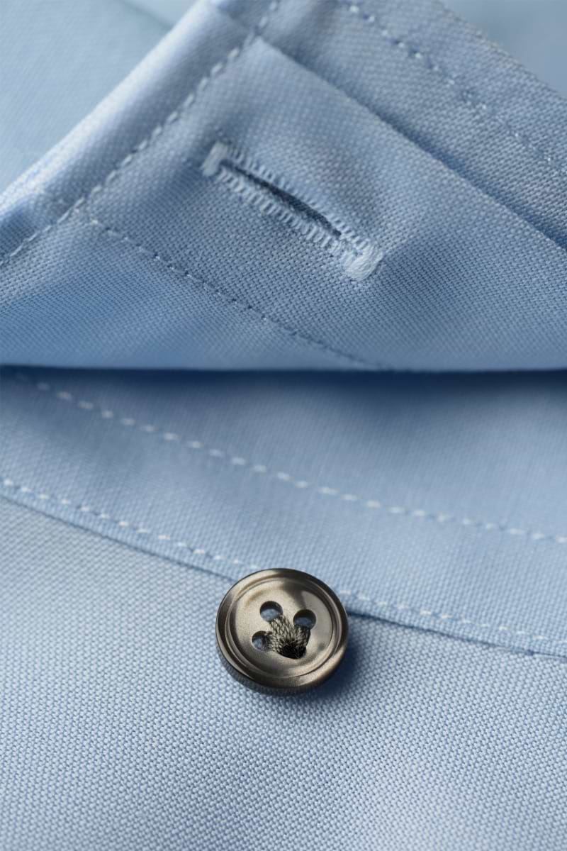 Woven Shirt Light Blue Grey Buttons