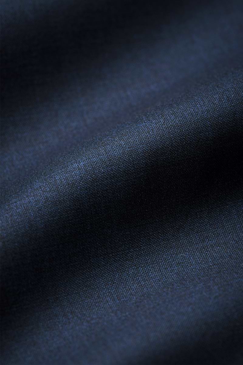Woven Shirt Navy Blue White Buttons