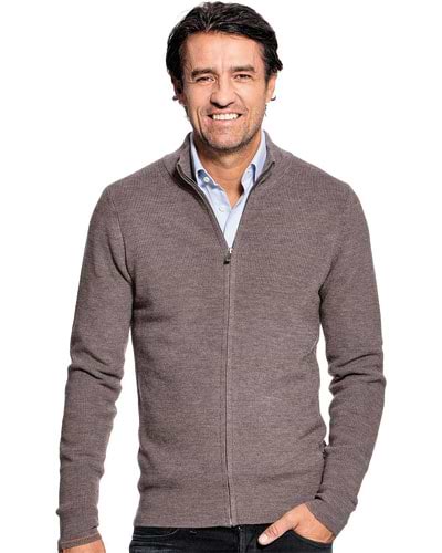 Strickjacke Herren Braun