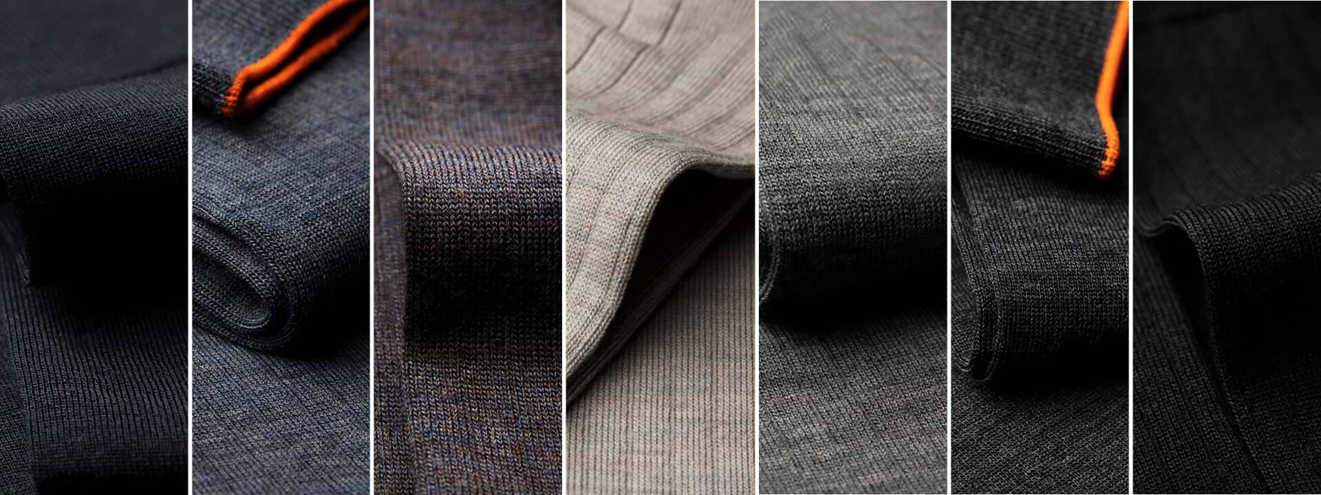 Detailfoto von Merinosocken