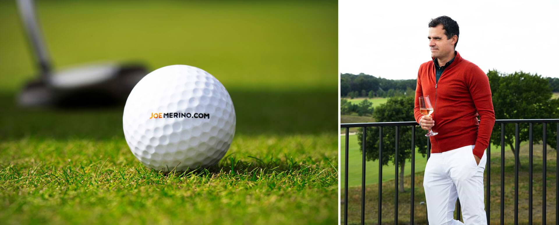 footer van golfkleding voor heren