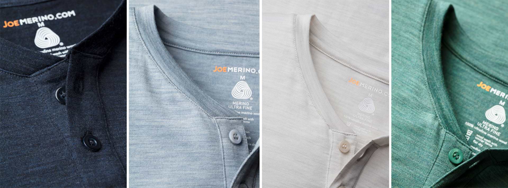 Detailfoto von Henley Shirt für Herren