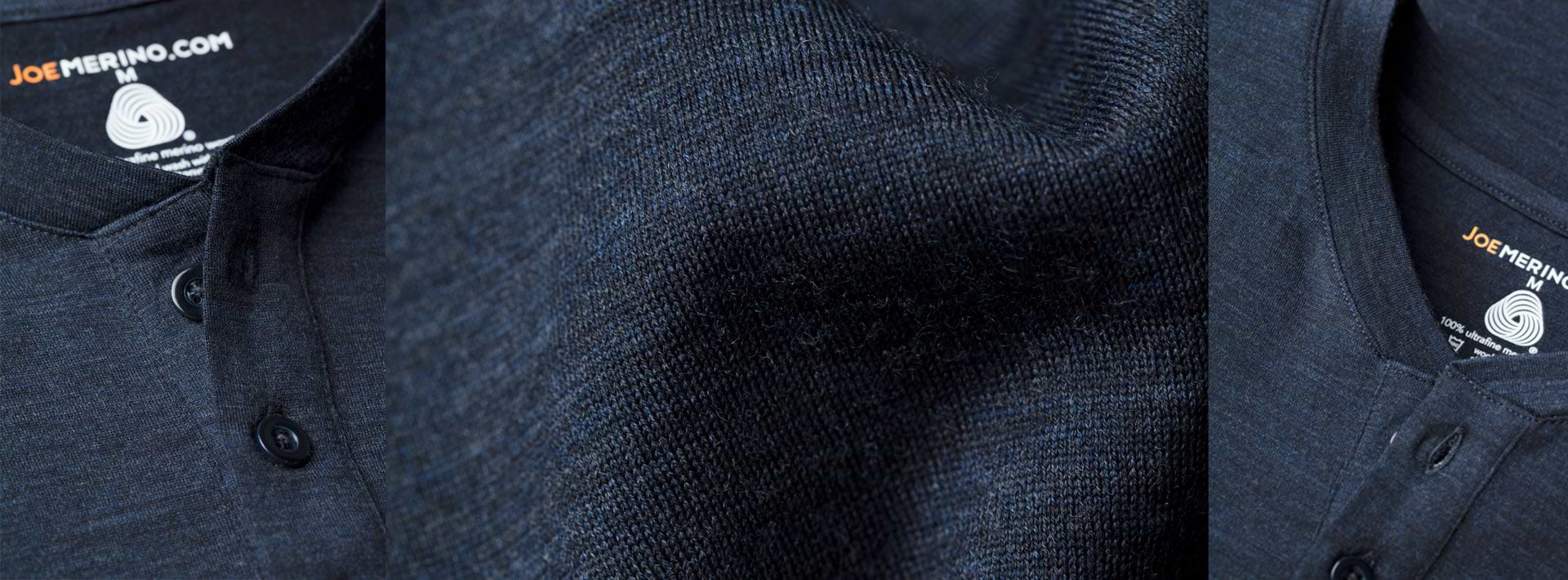Kombo aus verschiedenen Henley Shirts aus Merinowolle