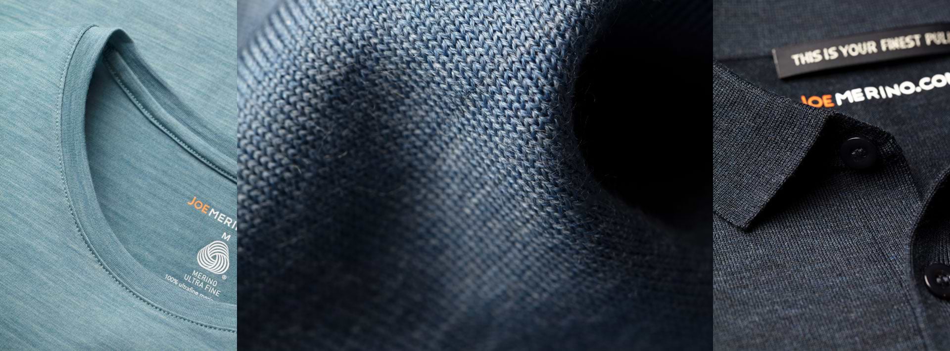 Kollage von verschiedenen Merino Midlayern