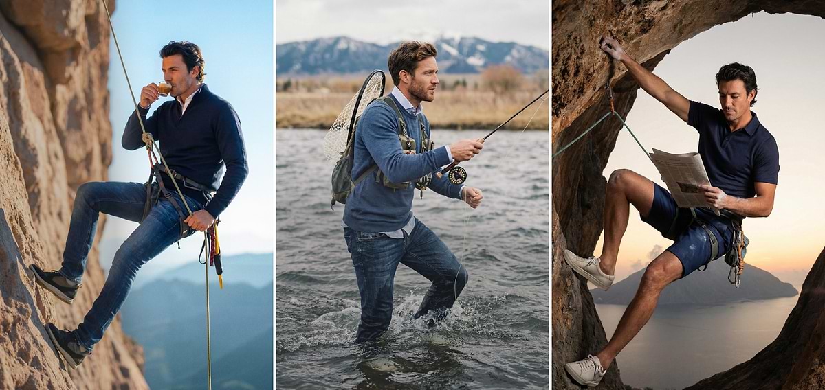 Joe Merino essentials in outdoor settings