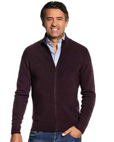 Lila Strickjacke Herren