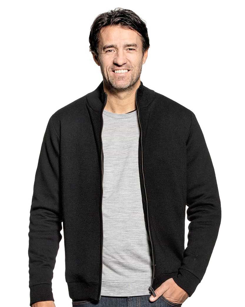Strickjacke Herren Schwarz