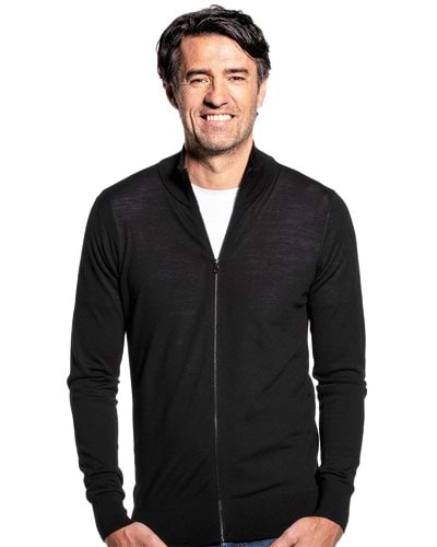 Strickjacke Herren Schwarz