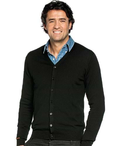 Herren Cardigan Schwarz