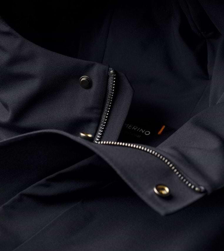 Winterjas in het donkerblauw