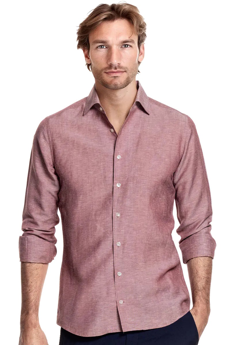 Sommerhemd Herren rot