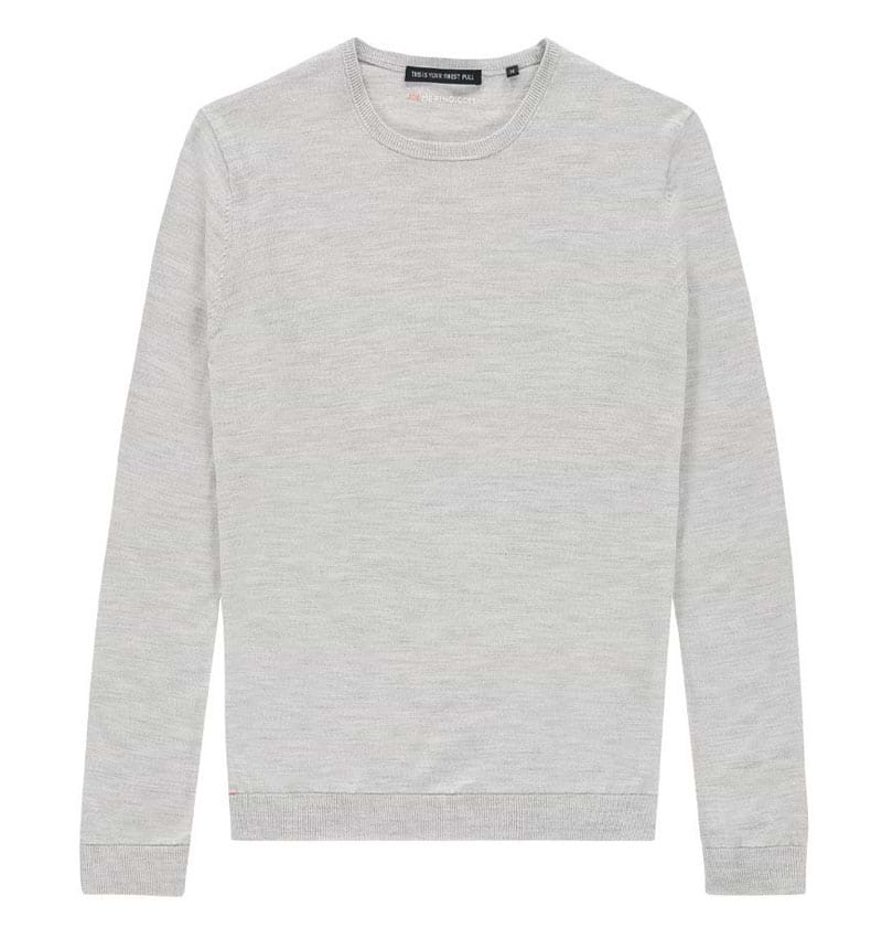 extra lange trui met ronde hals