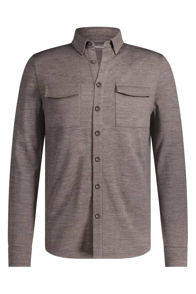 wollen overshirt met pockets als cadeau