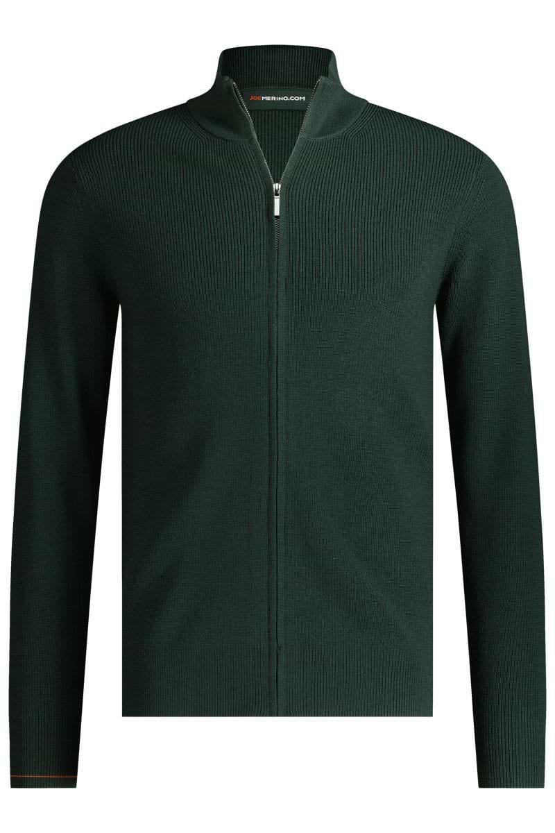 Wolle Strickjacke Herren grün