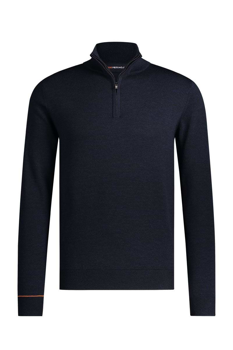 Ronde hals trui in het donkerblauw