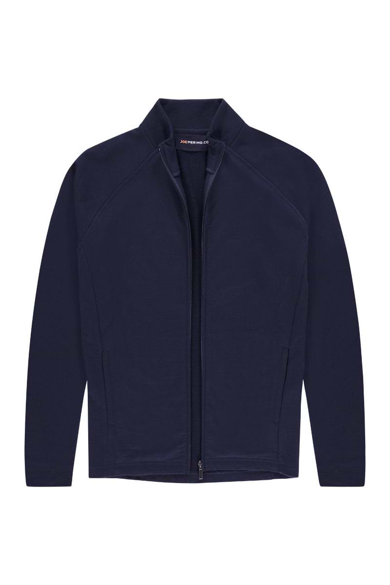 Herren Strickjacke mit Reißverschluss dunkelblau