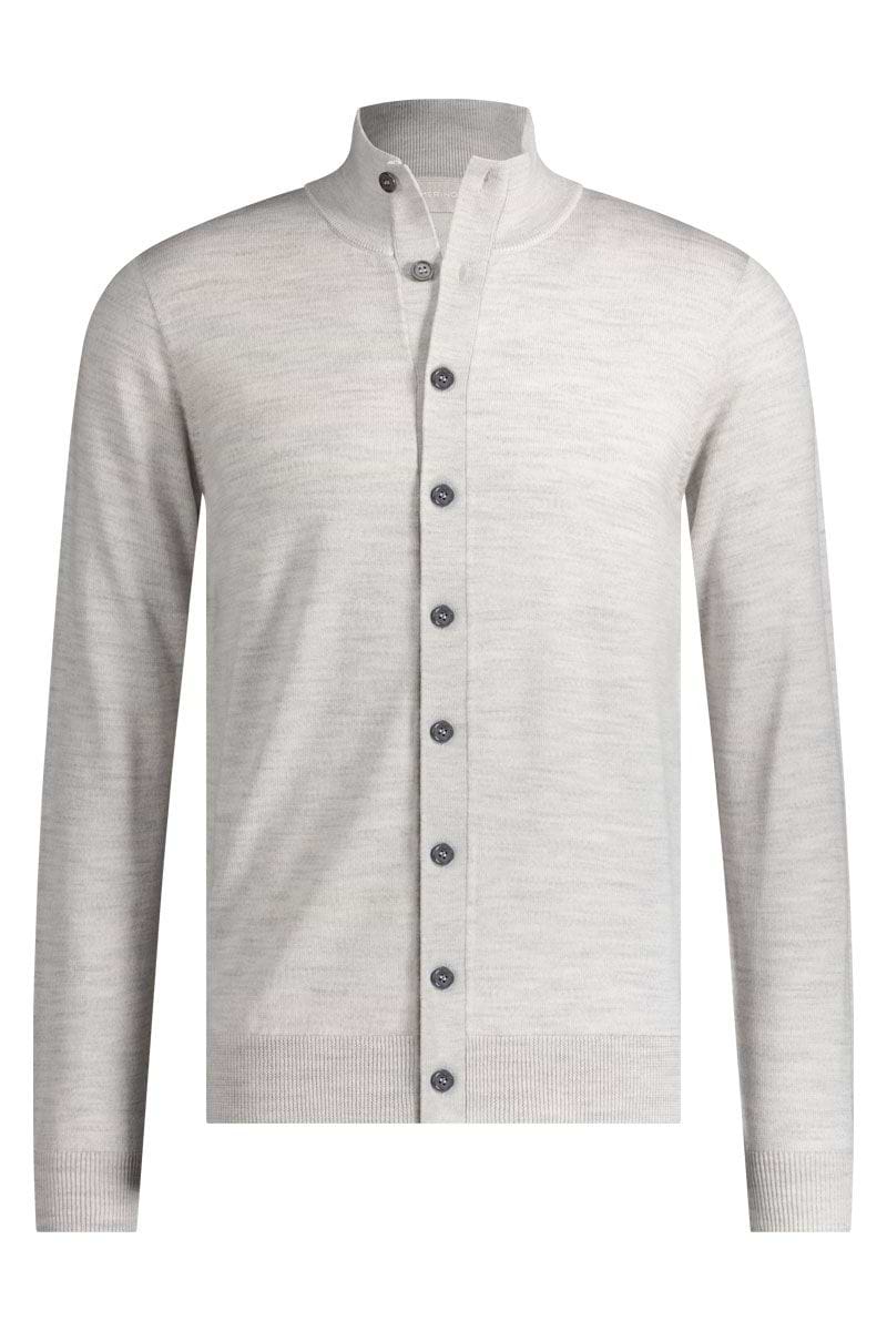 Strickjacke Merino hellgrau