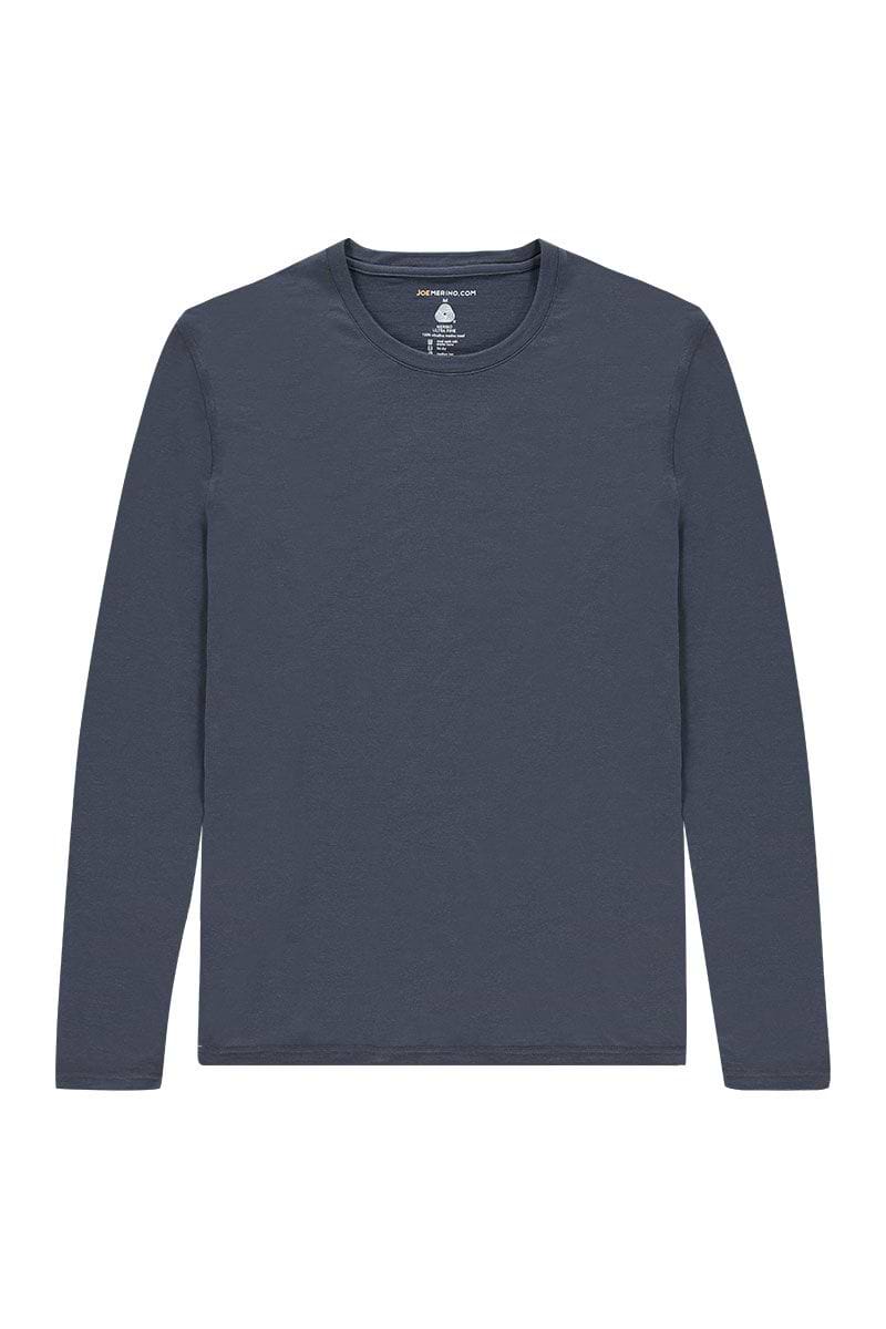 T Shirt Merinowolle Herren Grau