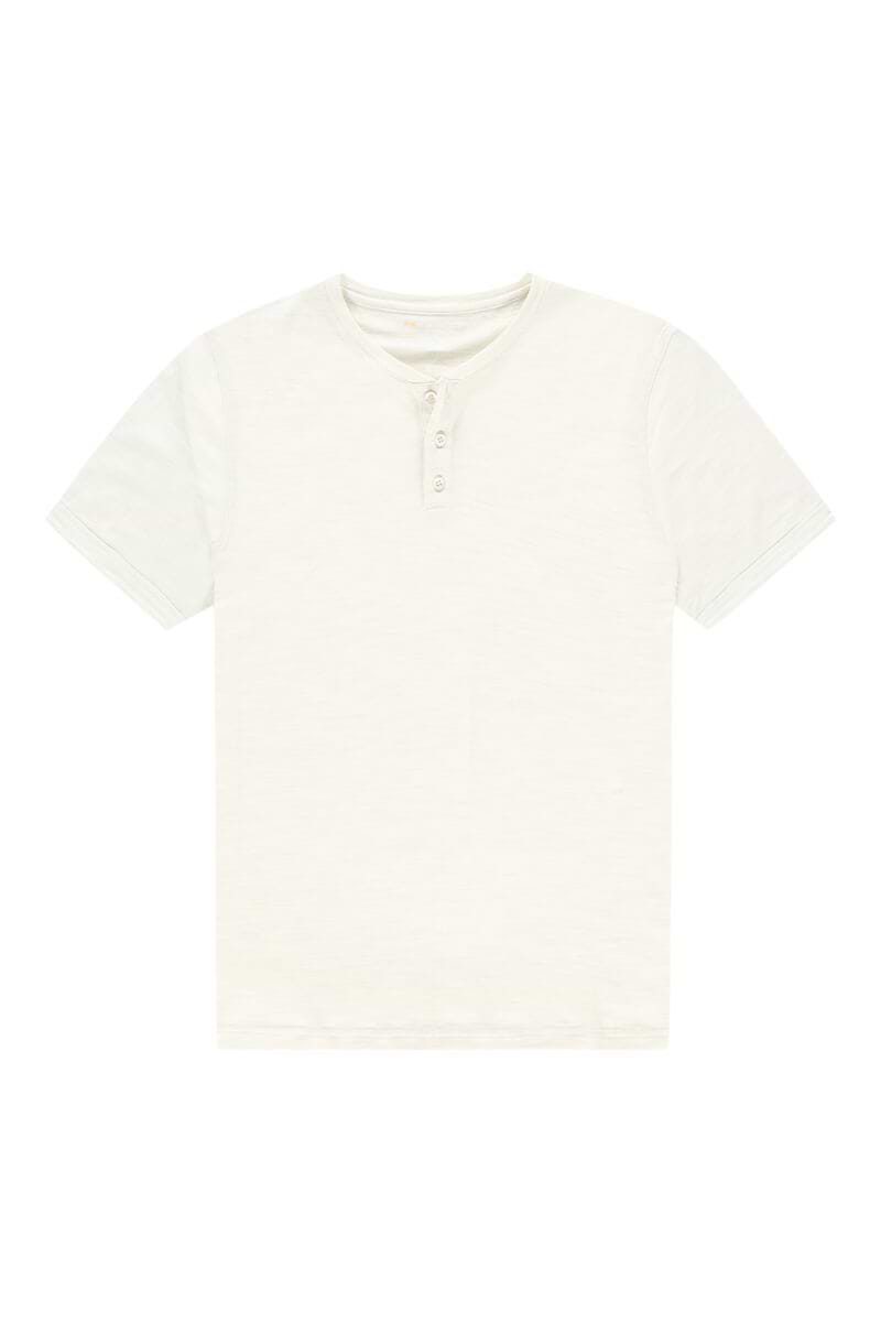 T Shirt Merinowolle Herren Weiß