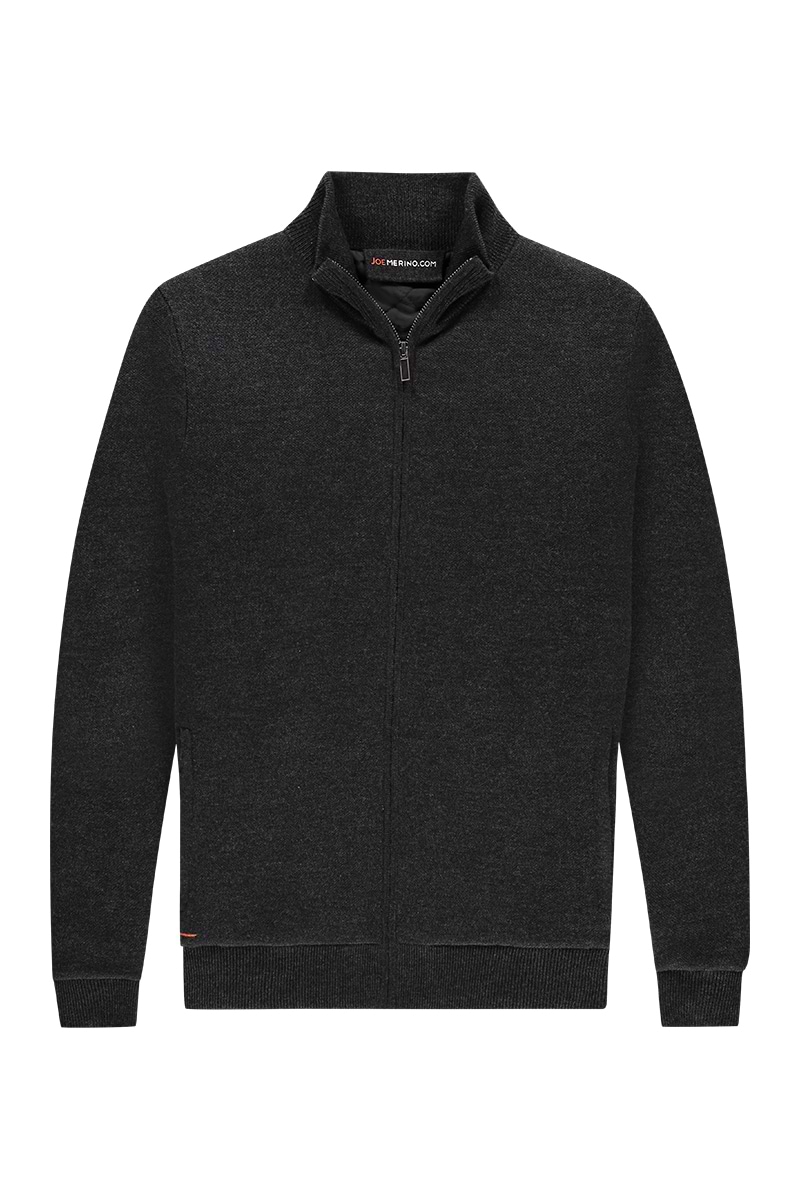 warm vest in het donkergrijs