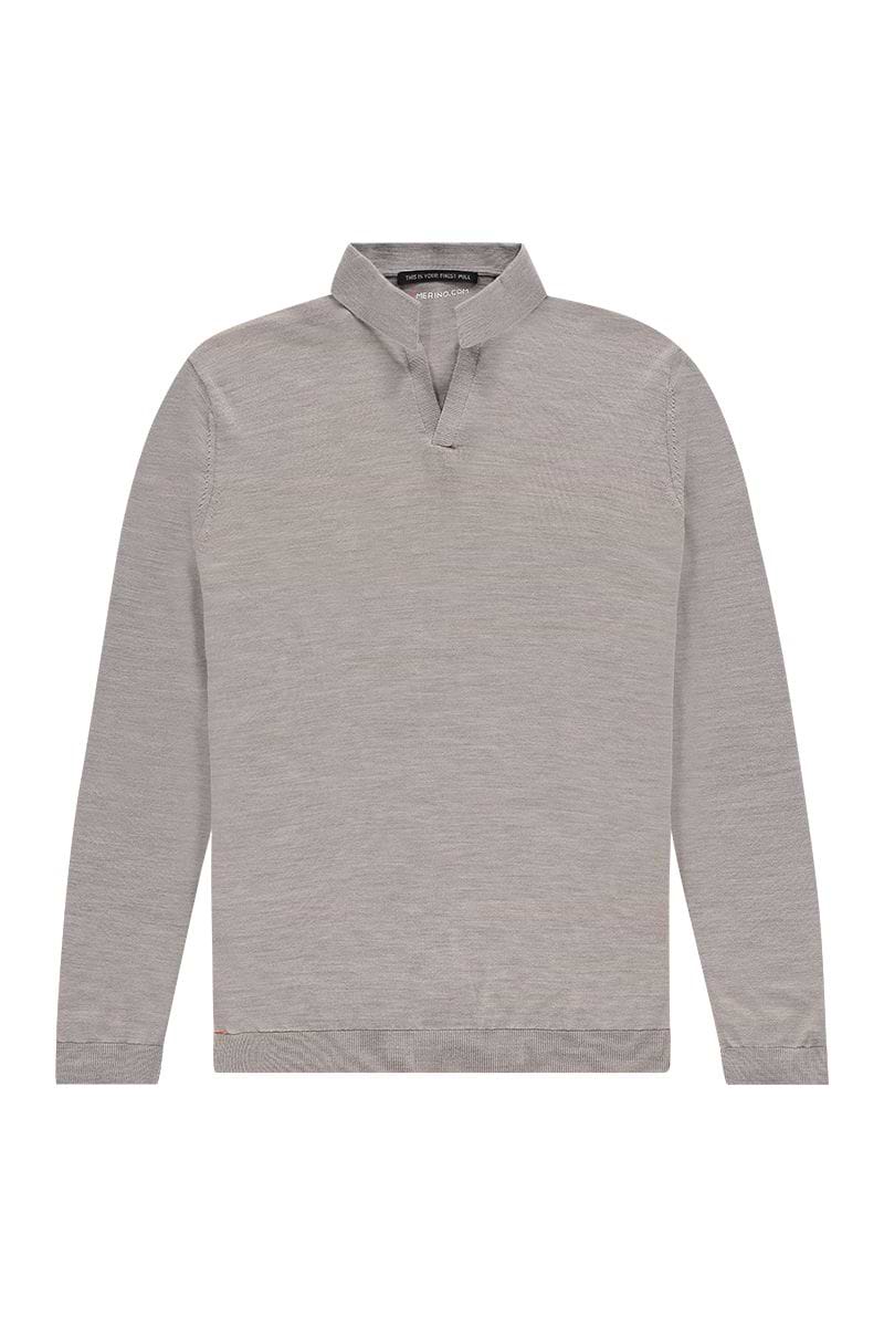 polo met knopen in het beige