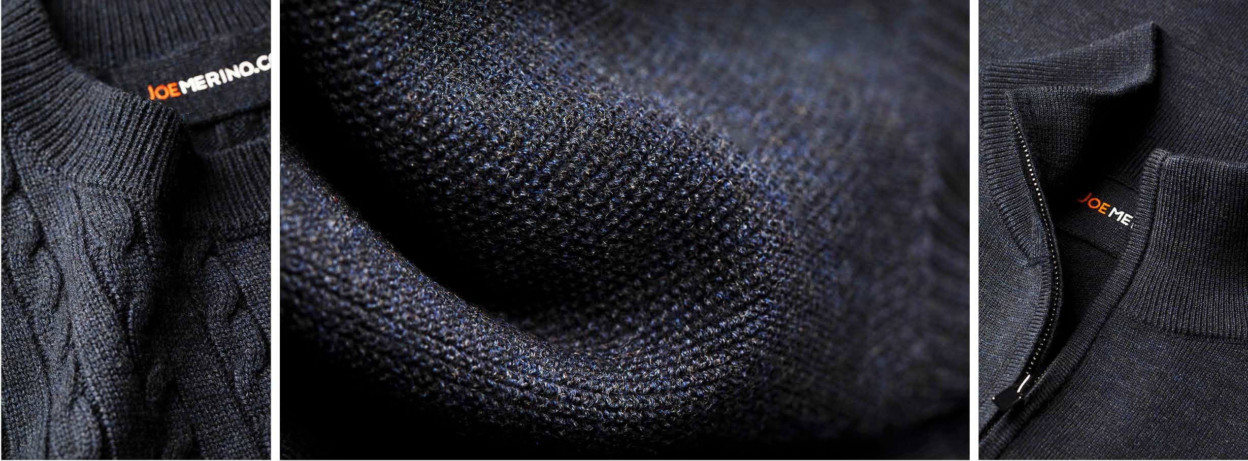 Detailfoto van dikke trui